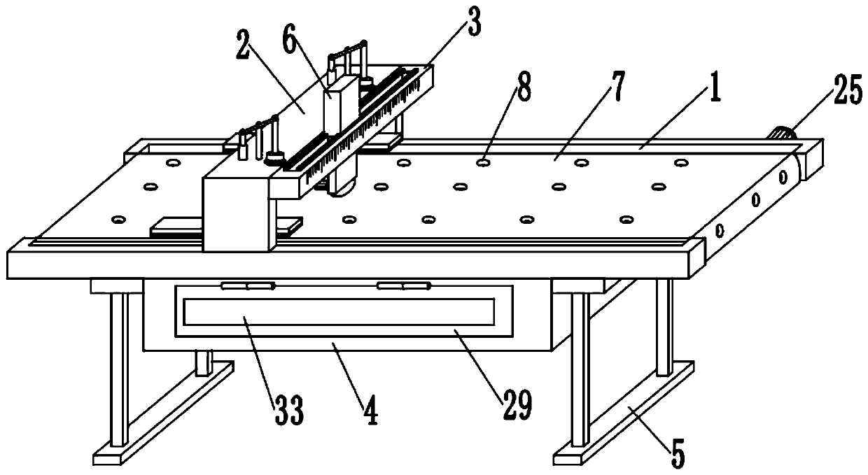 High-precision cutting device for refrigerator glass partition plate production
