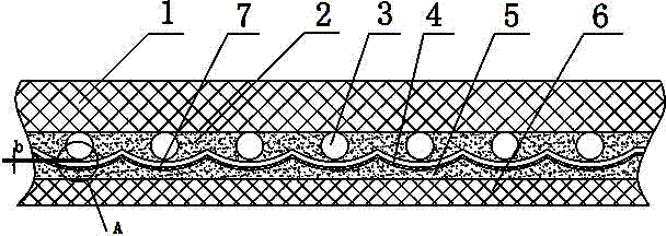 Lens embedment type reflective film and bead embedding process thereof
