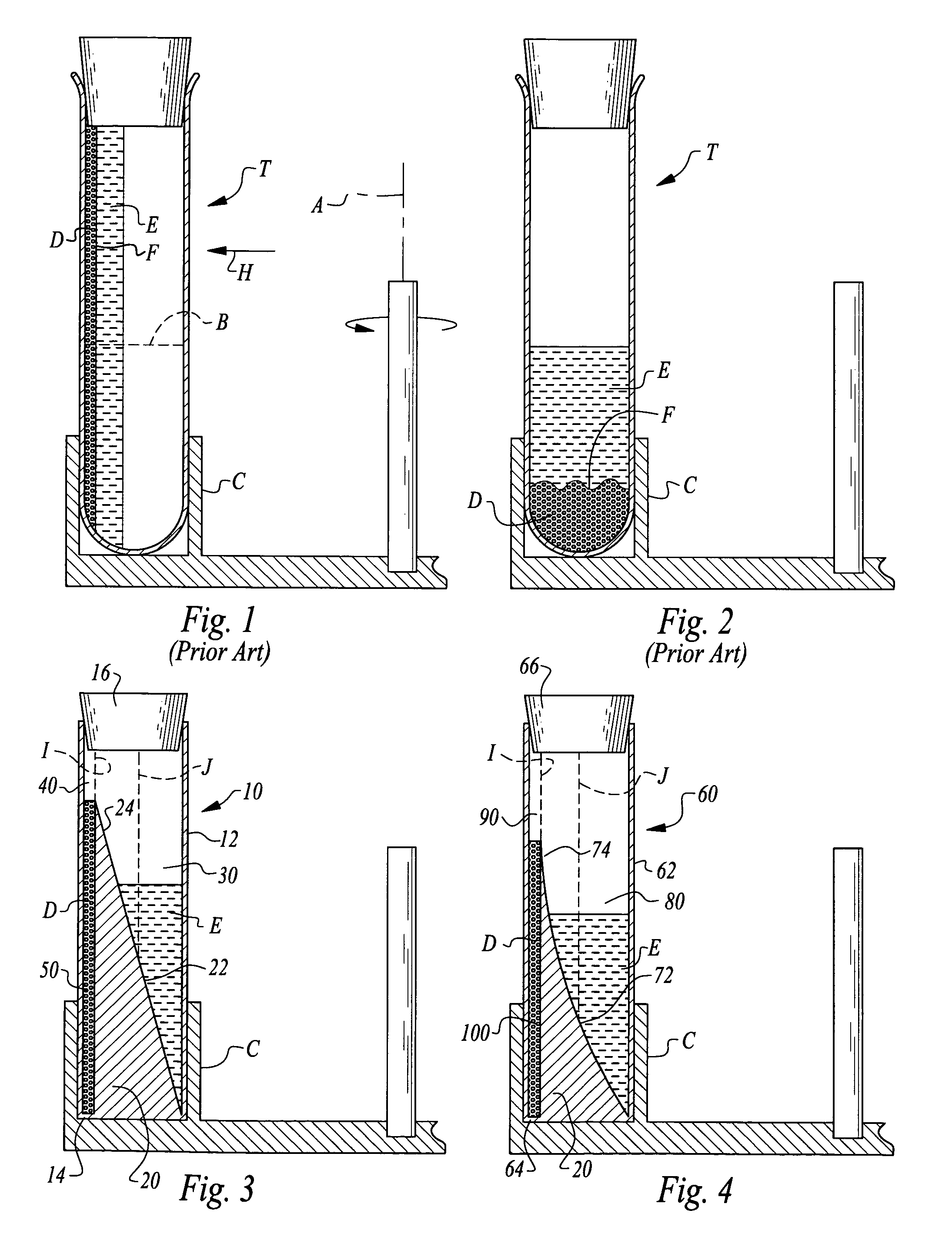 Centrifuge separation method and apparatus using a medium density fluid