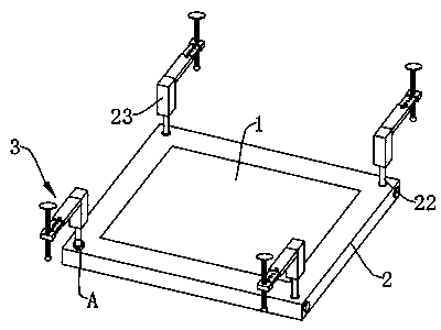 Split type gantry plate-shaped material vertical corner clamping platform for water cutting