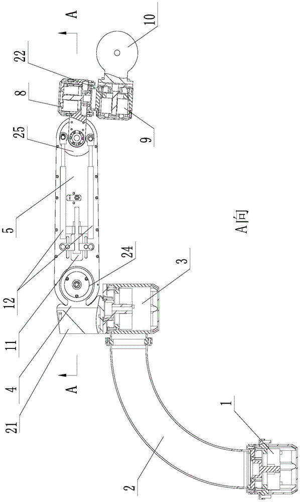 A passive mechanical arm for posture adjustment of a digestive endoscope delivery robot