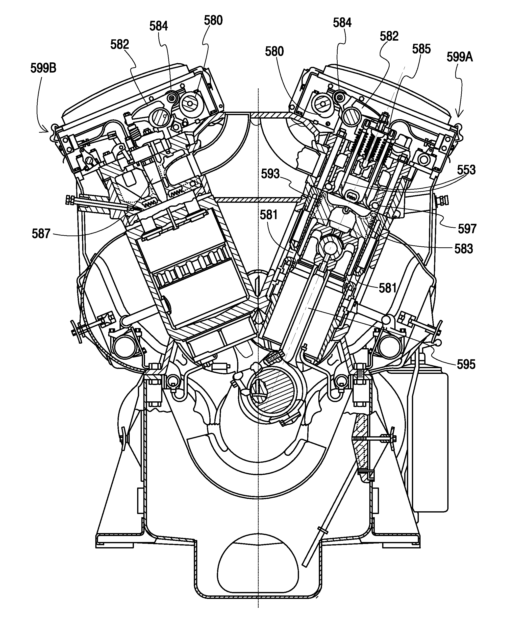 Engine exhaust valve timing and lift system for a two-stroke locomotive diesel engine having an egr system