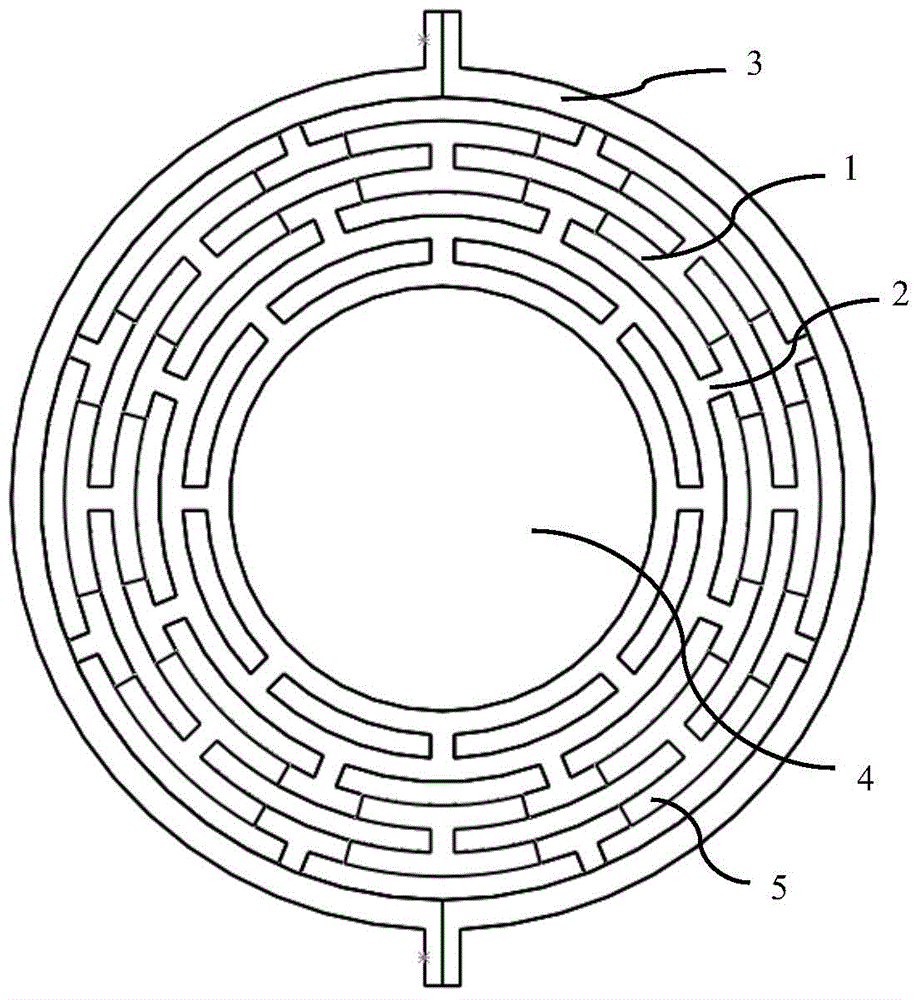 Internal and external ring fixed piezoelectric-drive multi-ring gyroscope and preparation method for same