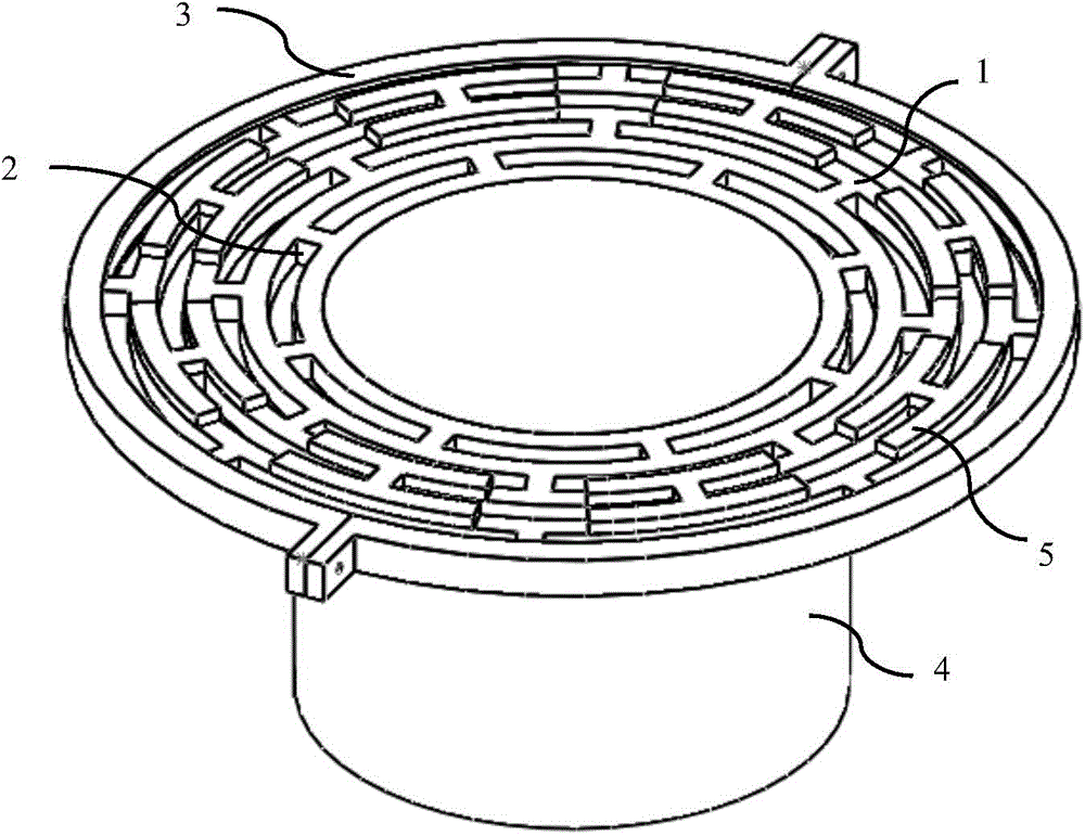 Internal and external ring fixed piezoelectric-drive multi-ring gyroscope and preparation method for same