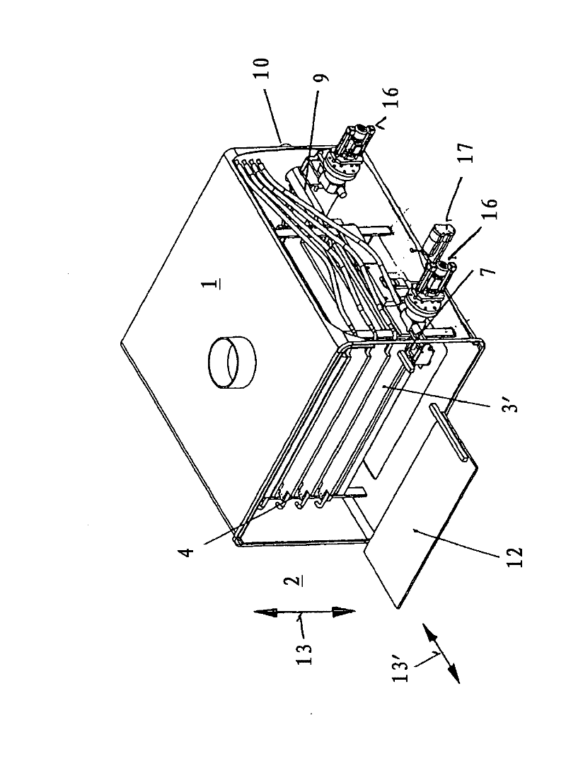 Device for loading and unloading freeze drying system
