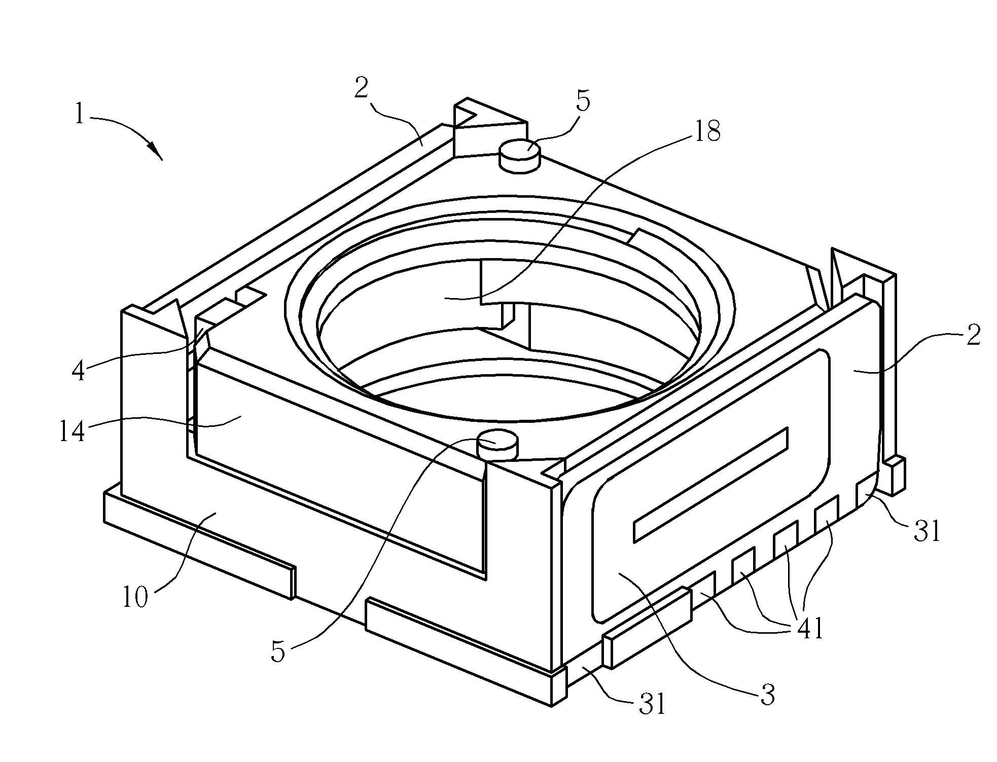 Voice coil motor with surface coil
