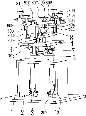 A lifting type ring cleaning device