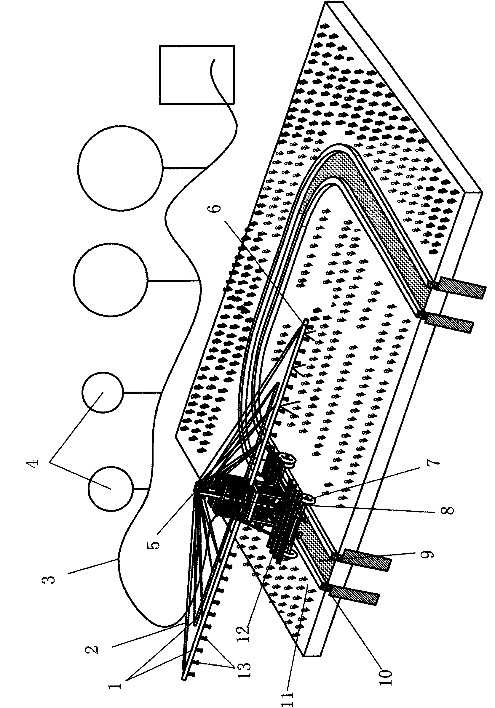 Movable support type irrigation device