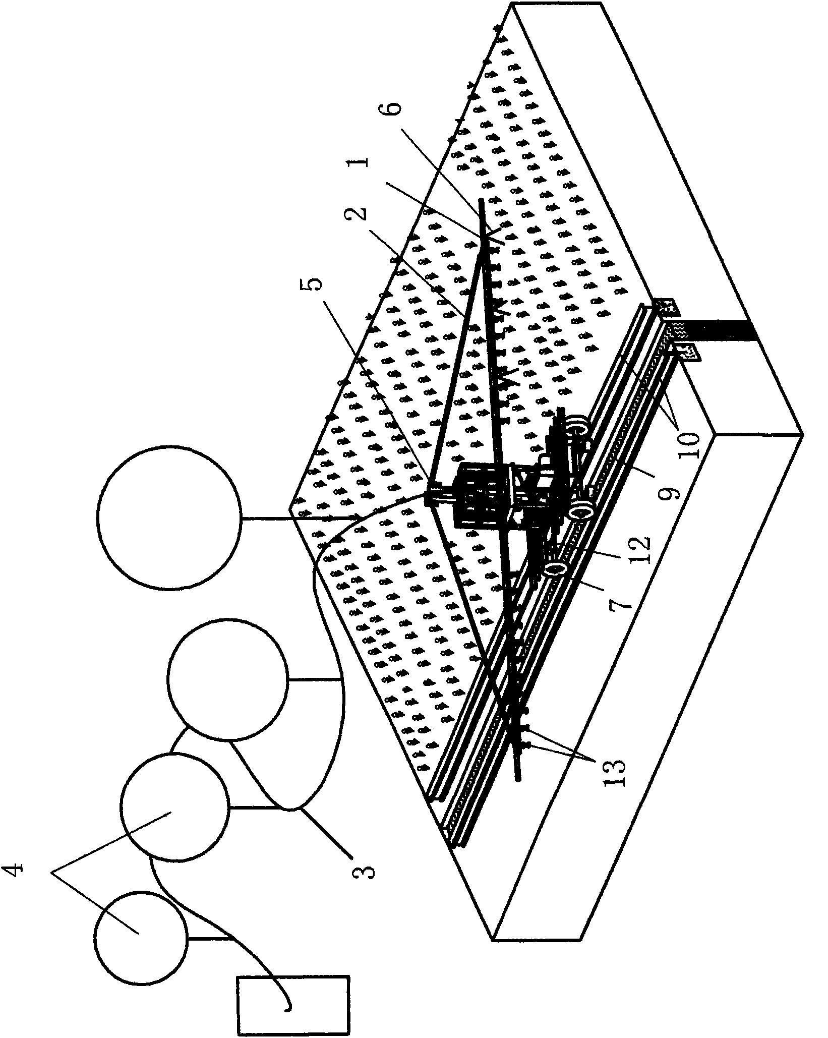 Movable support type irrigation device
