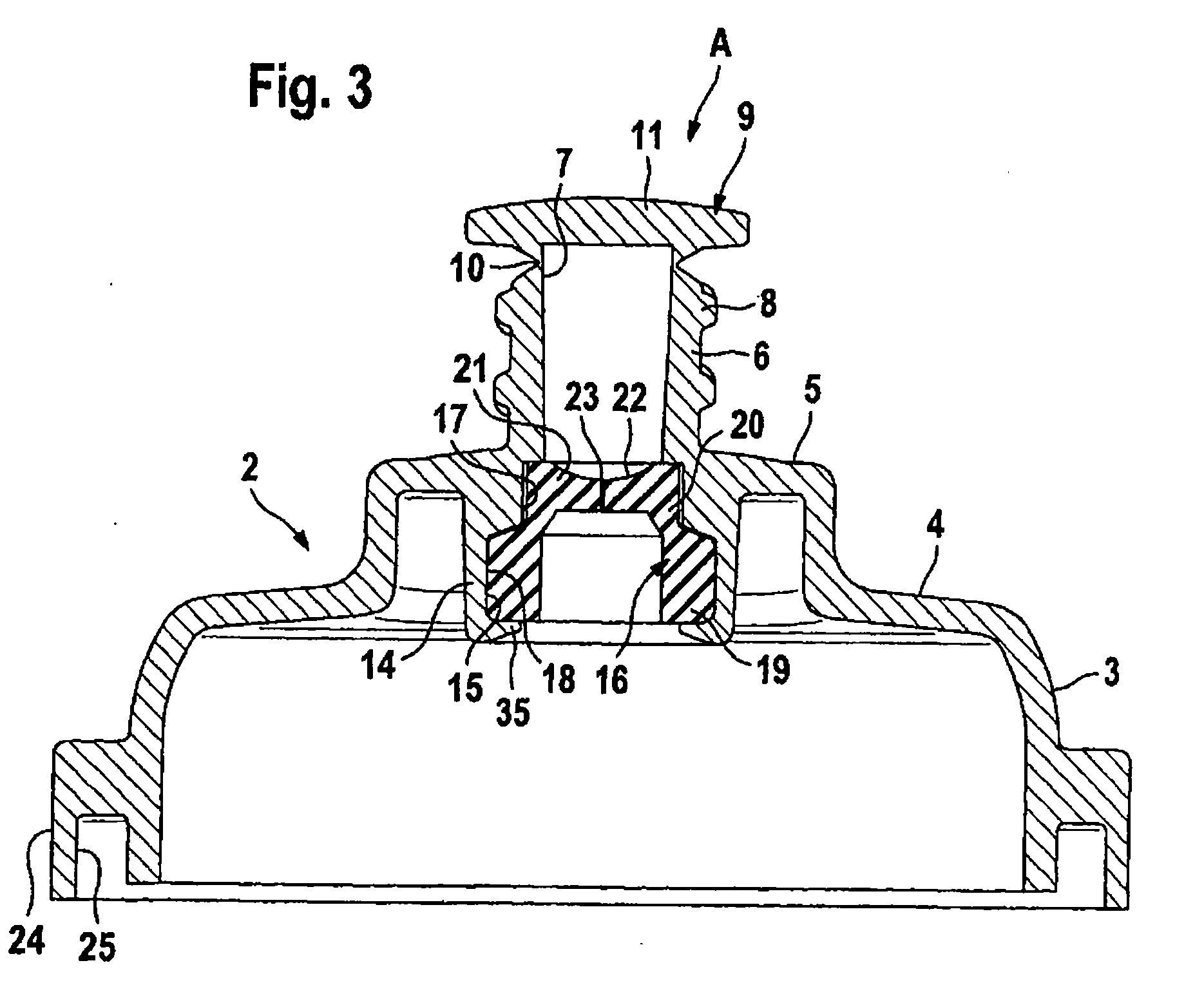 Closure Cap For A Container For Receiving Medical Liquids, And Container For Receiving Medical Liquids