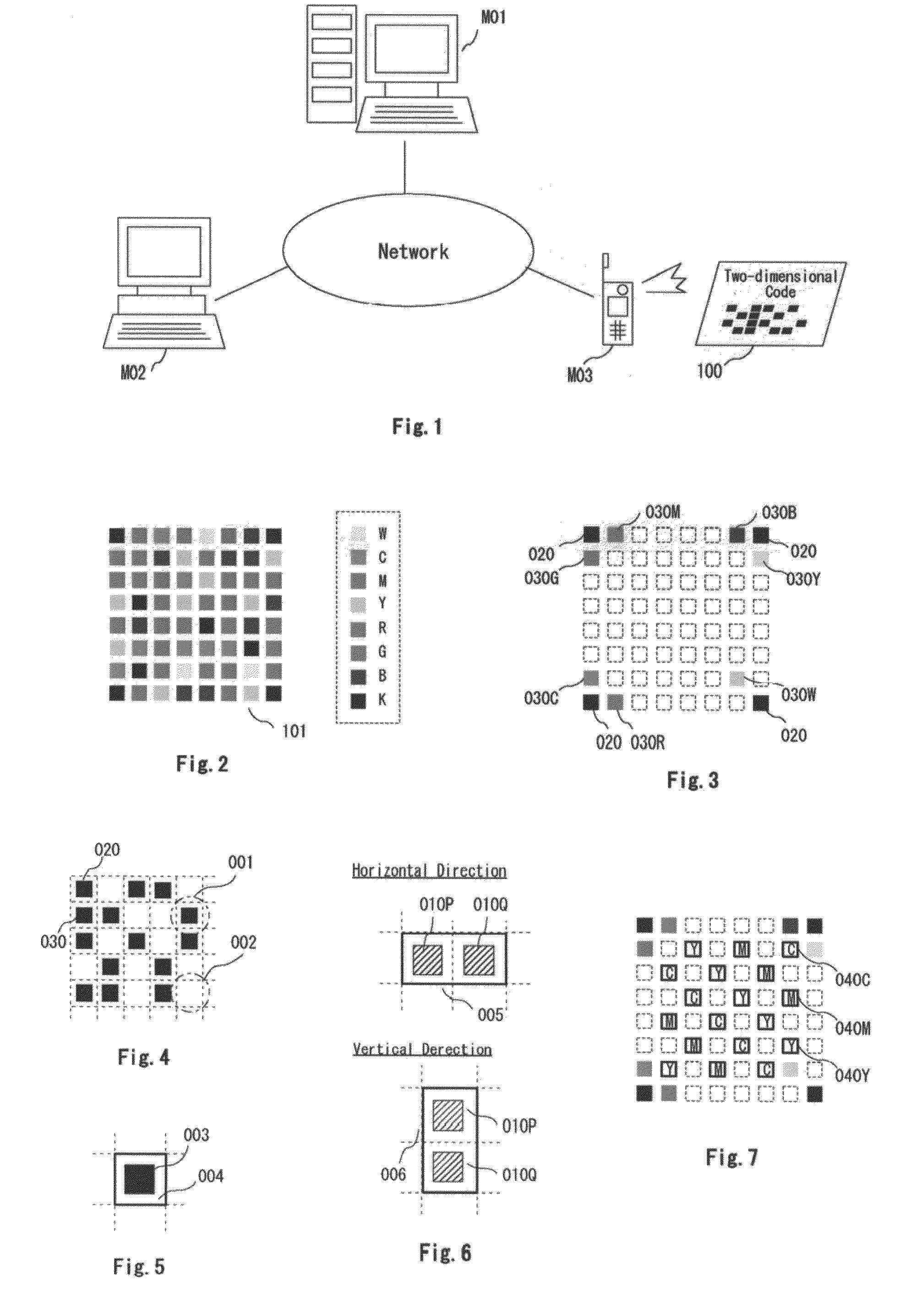 Two-dimensional code publishing program and two-dimensional code decoding program