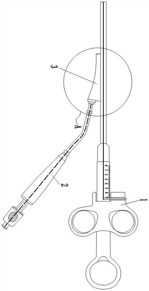 Disposable mucosal incision knife with injection needle and usage method