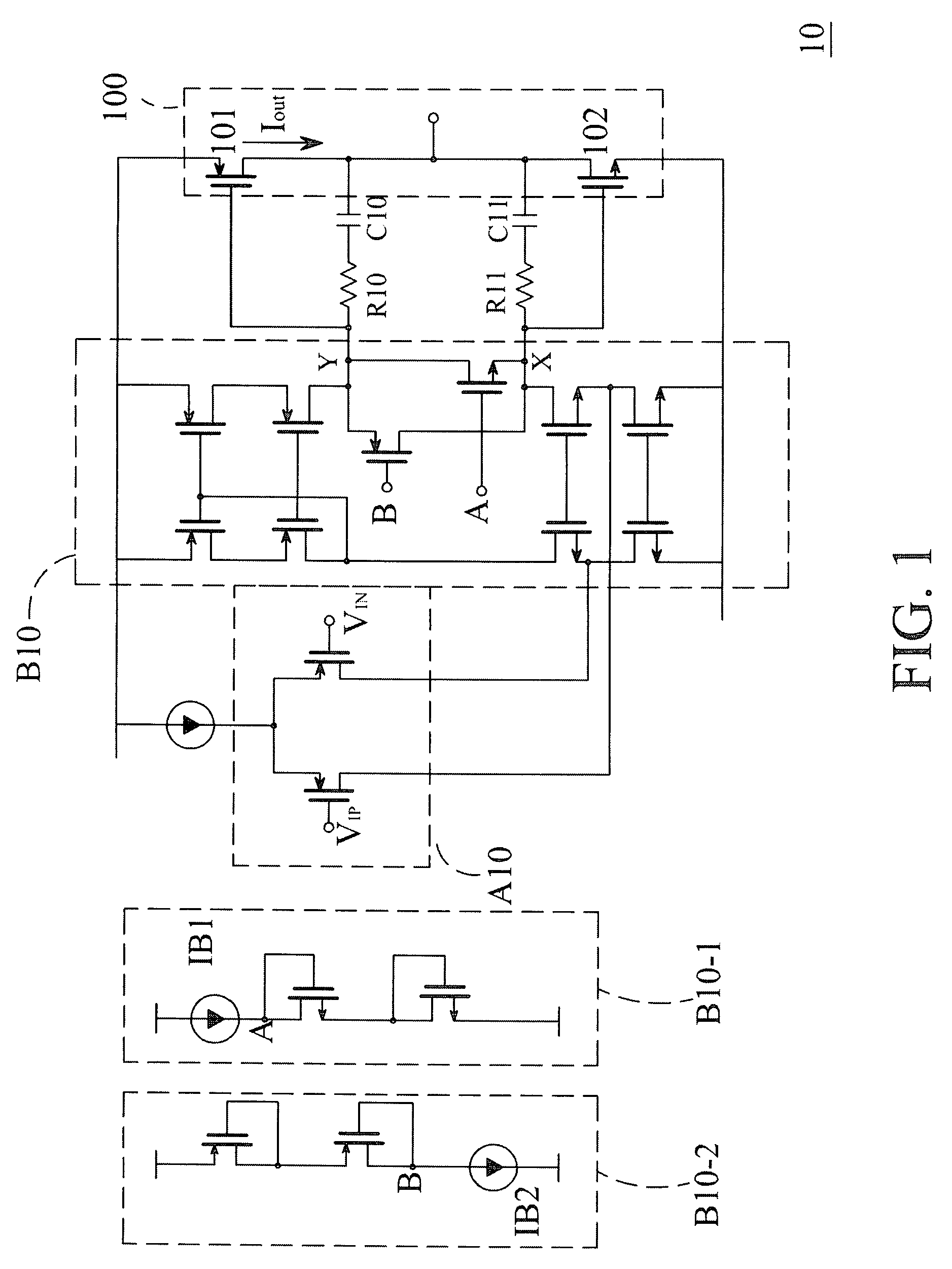 Output stage circuit and operational amplifier thereof