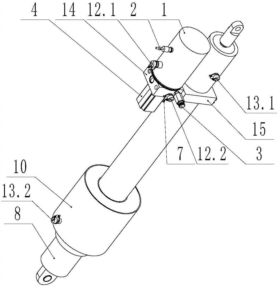 Single-action reciprocating hydraulic actuator