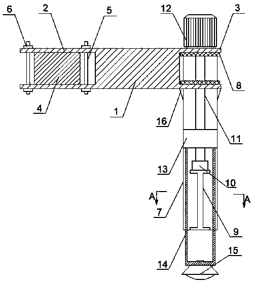 Electric height adjustment device for monitoring camera