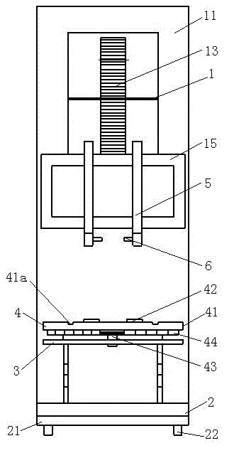 Central-positioned type switch chassis overhaul device