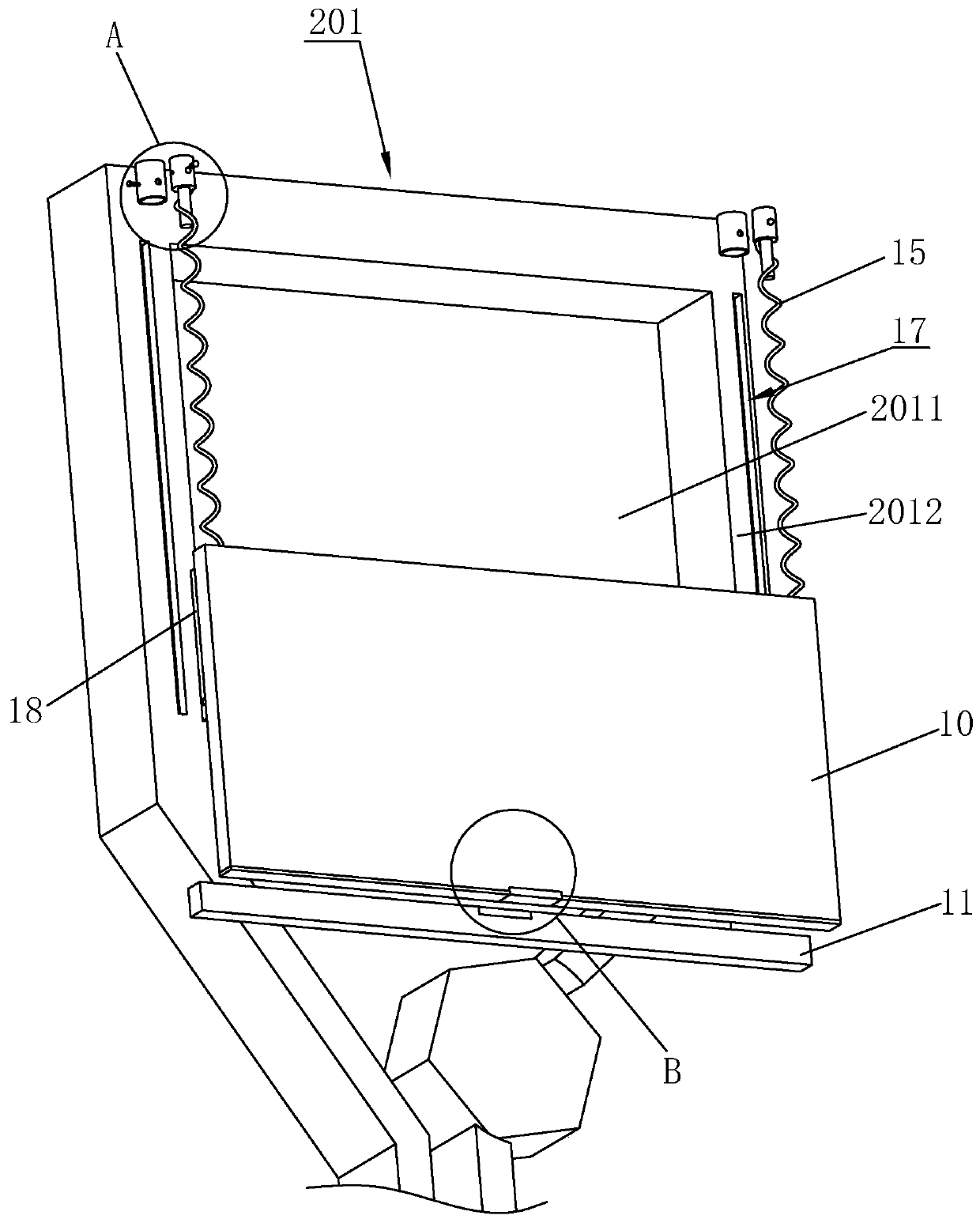 Battery barley paper pasting device