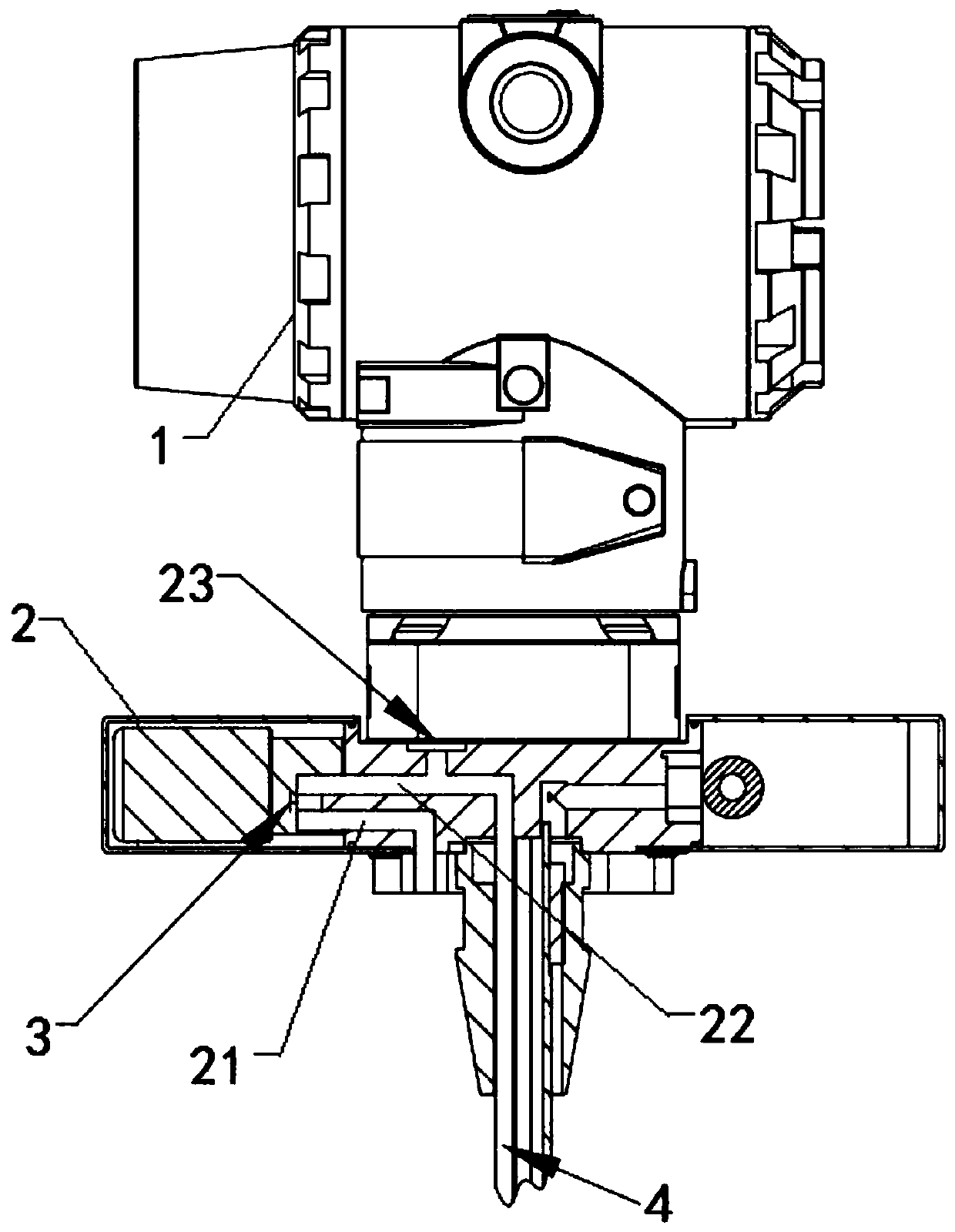 A kind of water treatment method of differential pressure flowmeter