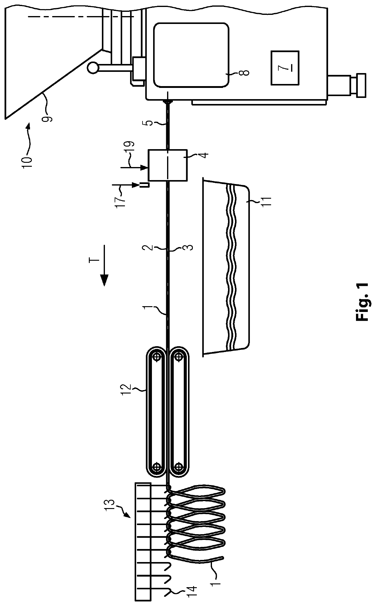 Apparatus and method for producing coextruded products with a variable thickness of the casing material