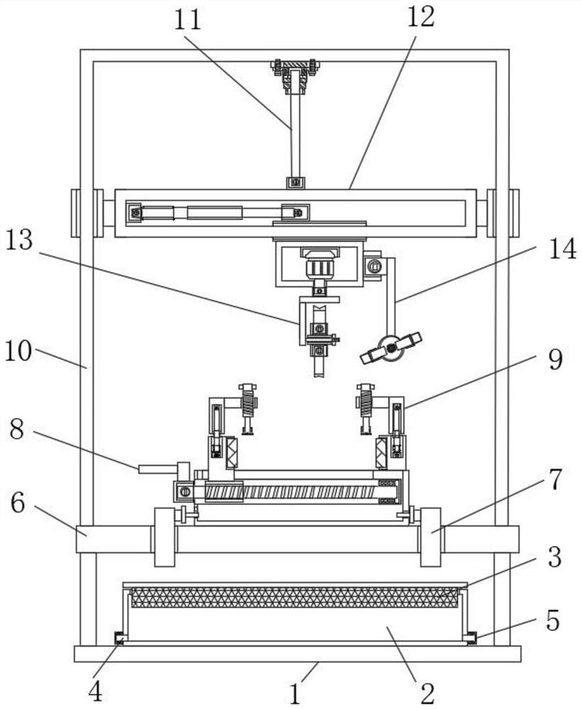 Mechanical part drilling device with fixing mechanism