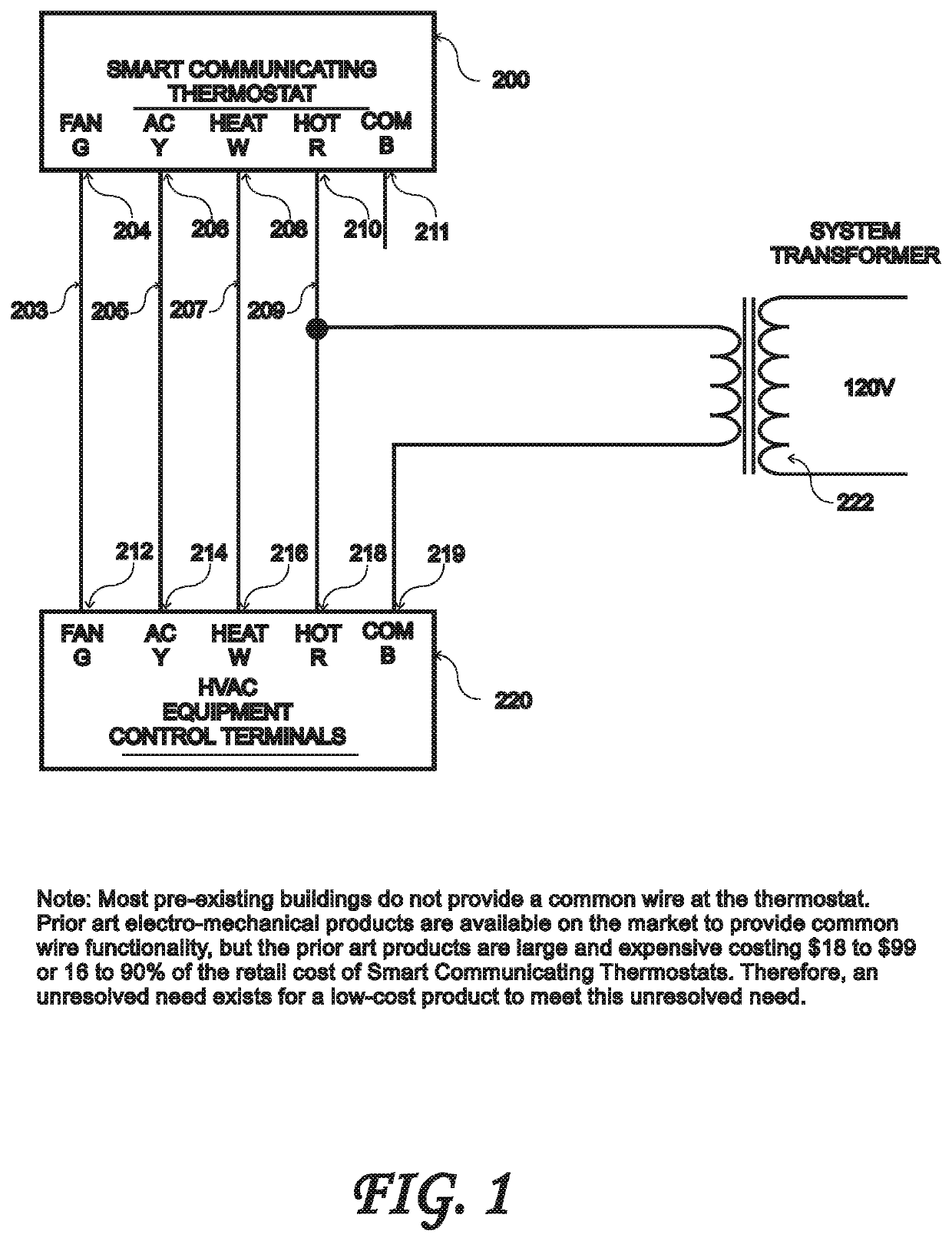 Solid-state common-wire adapter for smart communicating thermostats