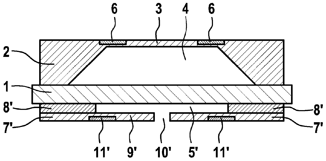 Micromechanical presssure sensor device and corresponding production method