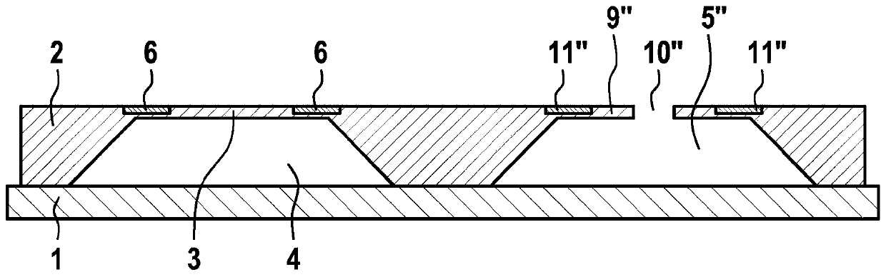 Micromechanical presssure sensor device and corresponding production method