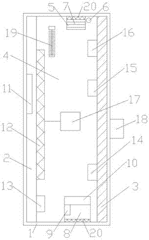 Building energy-saving double-layer curtain wall