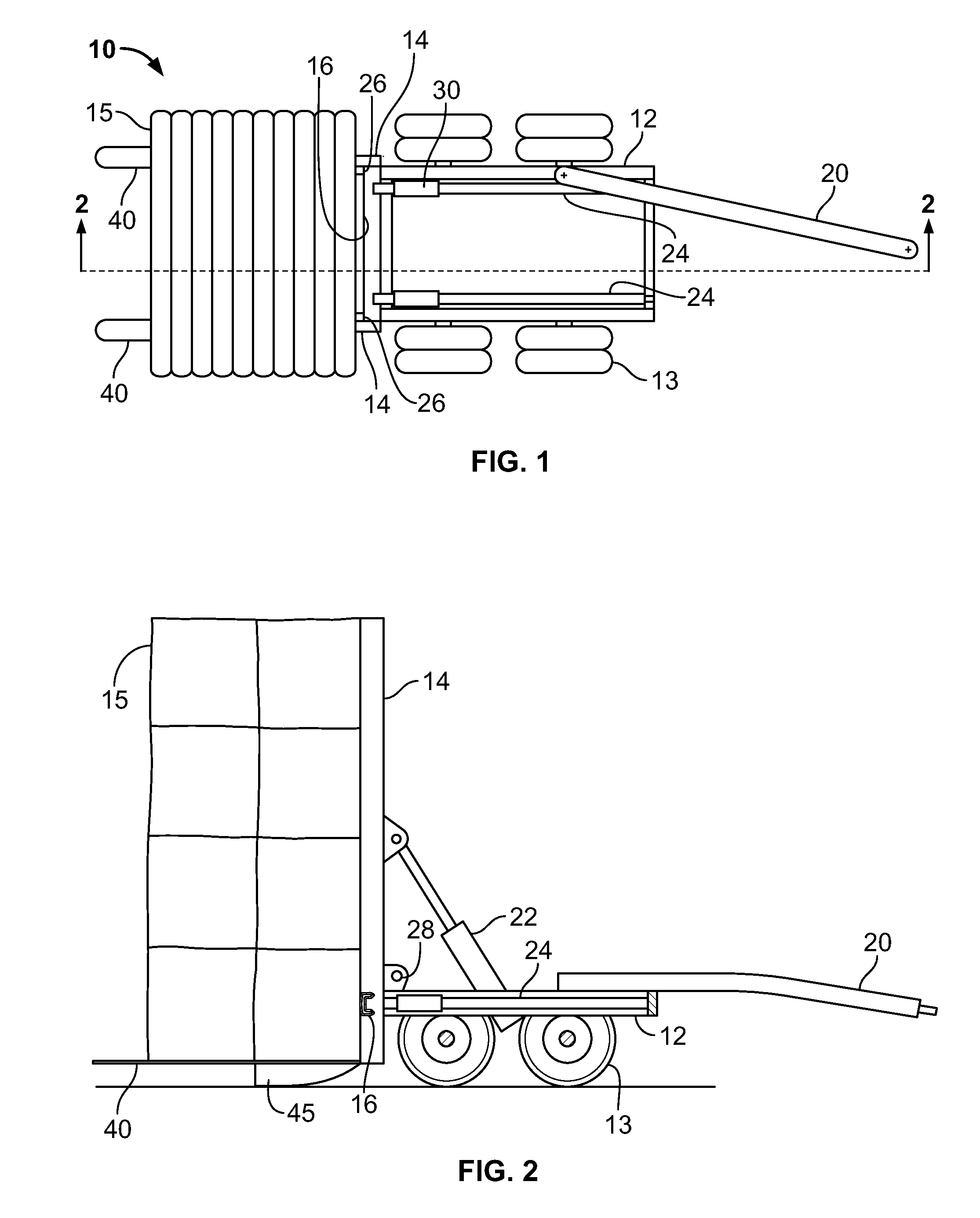 Bale wagon unloading/push-off system