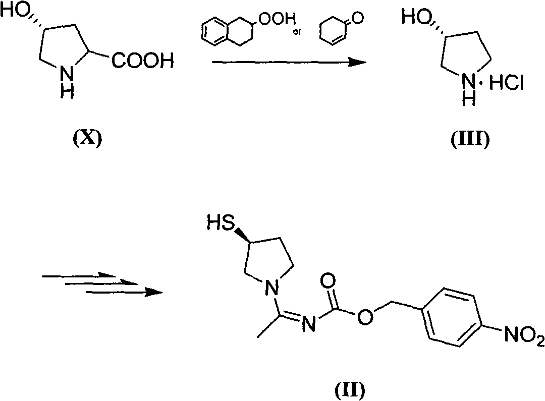 Method for preparing side chain of penipenem