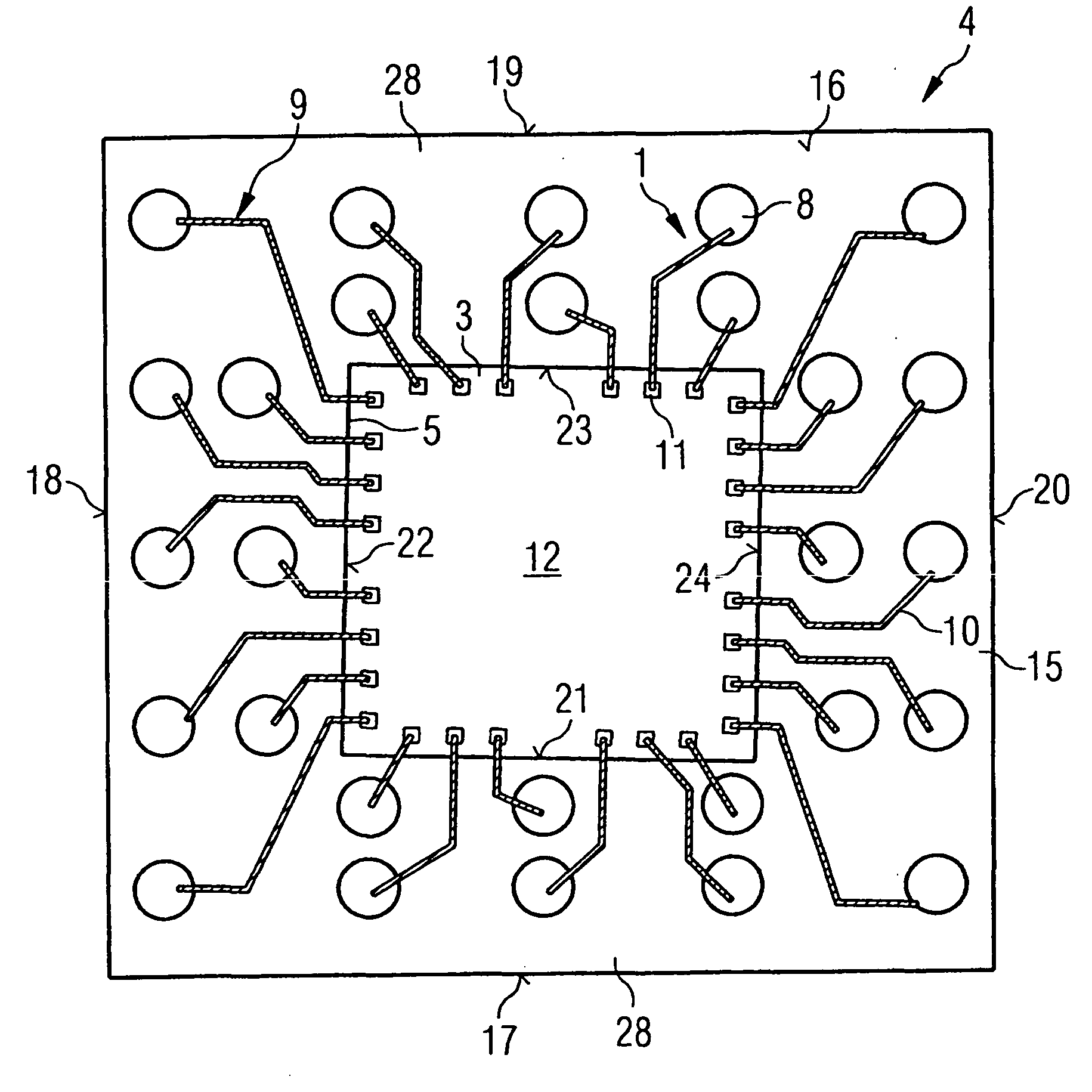 Method for Applying Rewiring to a Panel While Compensating for Position Errors of Semiconductor Chips in Component Positions of the Panel