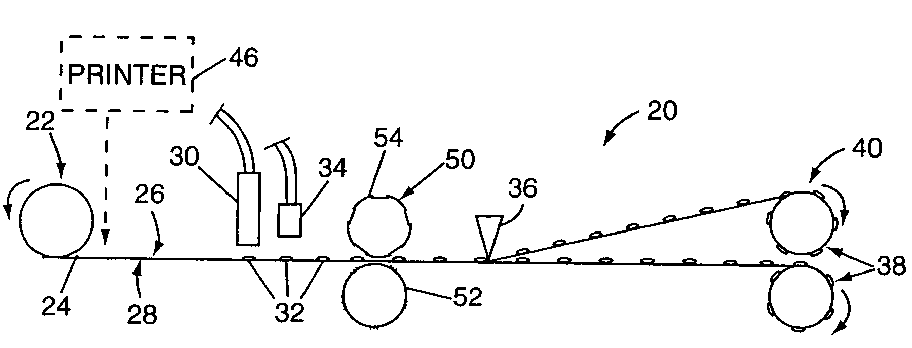 Adhesive segment indexing method and apparatus and roll of adhesive segments for use therewith