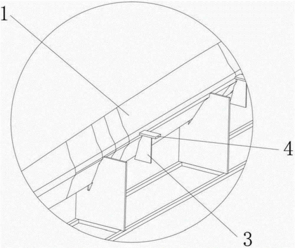 Method for hoisting ud prefabricated part of trailing edge of wind power blade into main form shell layup