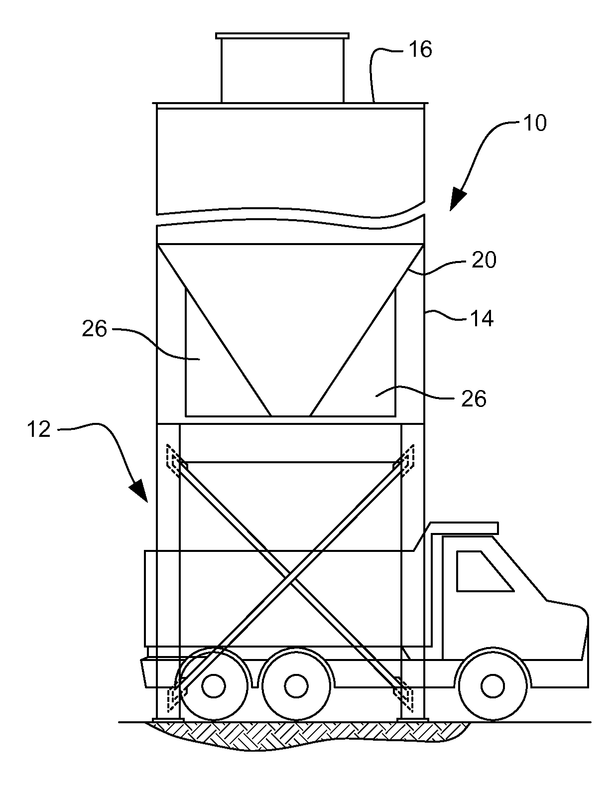 Discharging particulate materials from storage silos