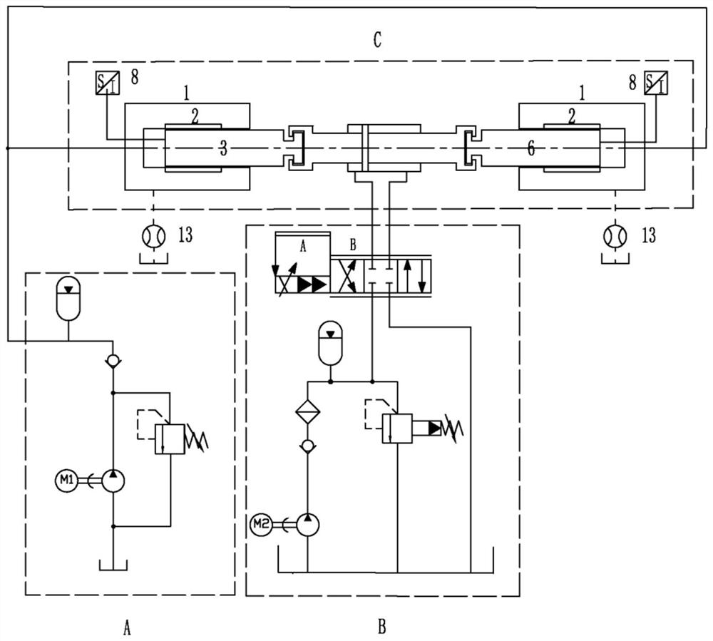 High-pressure large-scale gap dynamic sealing performance testing device and system