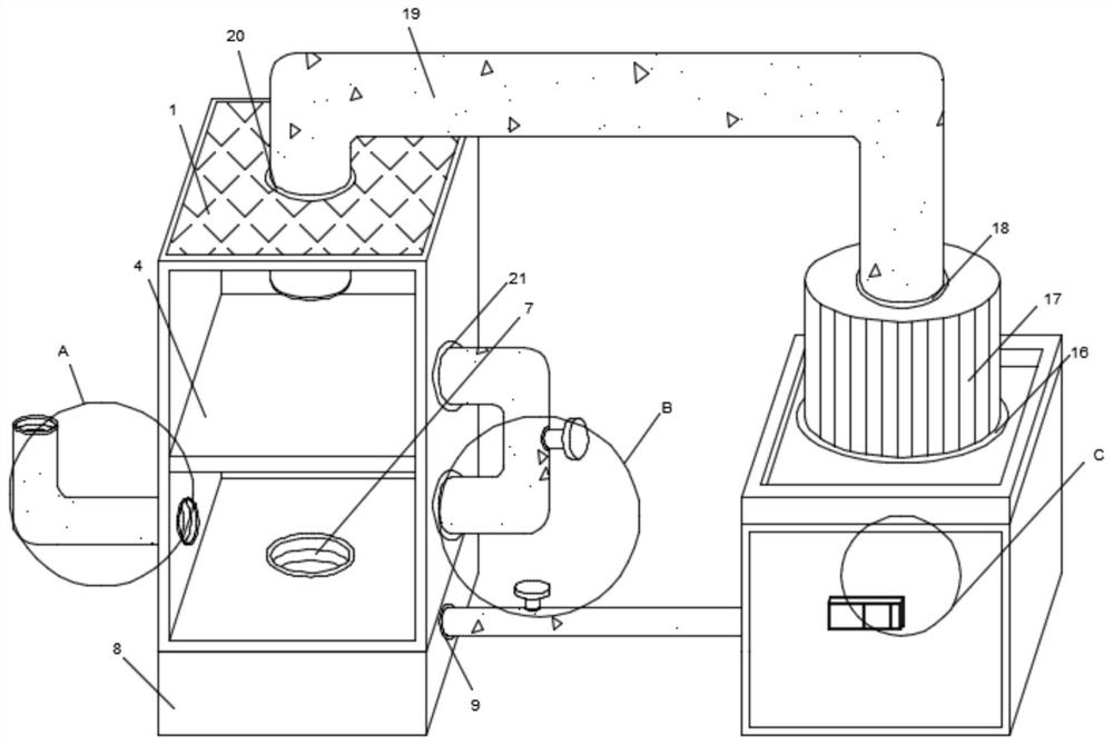 Backboard washing recycling system