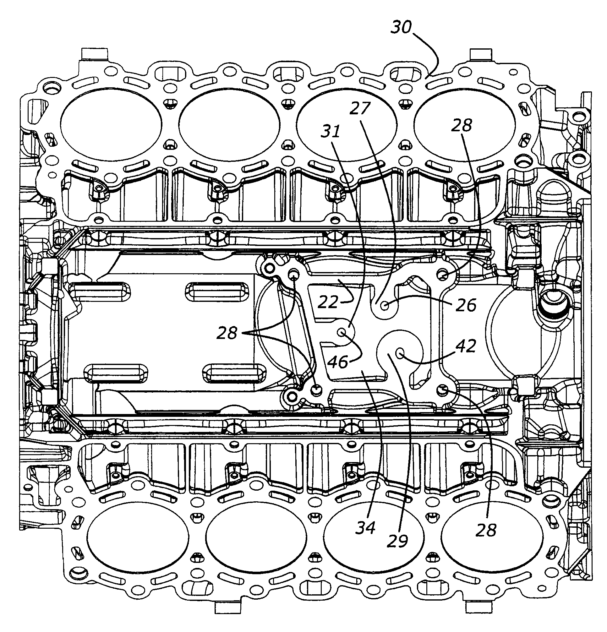 Pedestal installed on cylinder body and turbocharger system for internal combustion engine