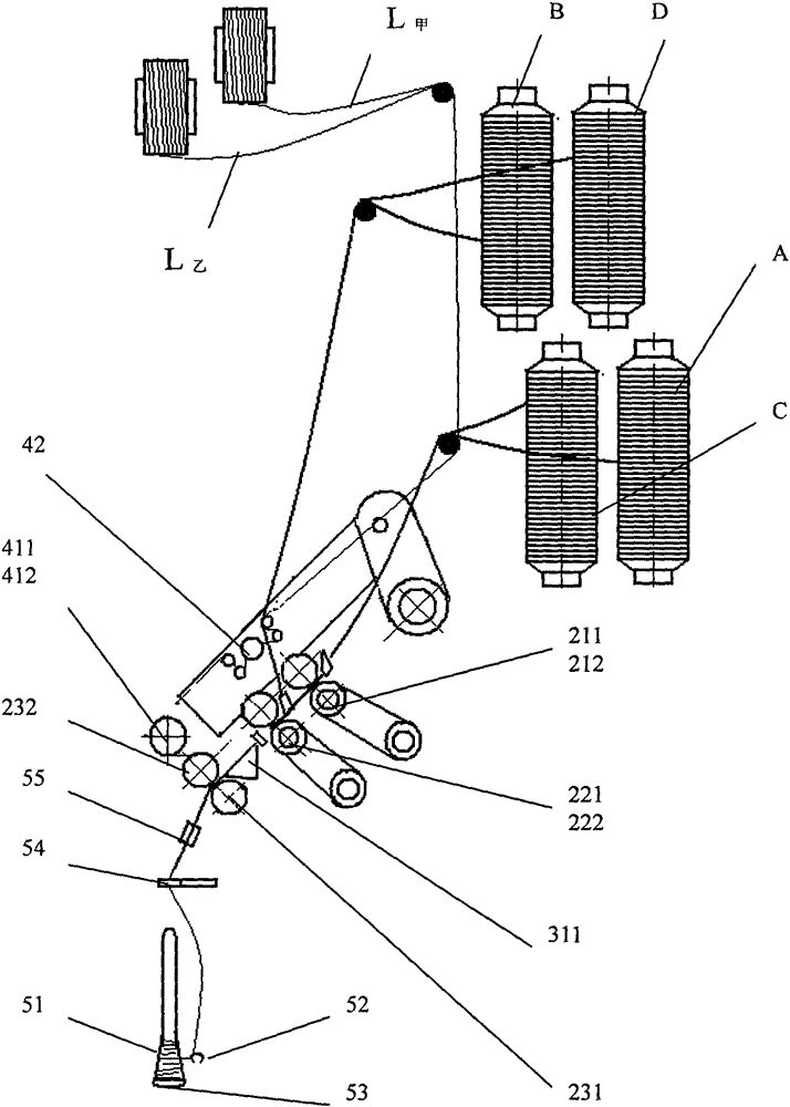 A multi-color embedded segment color spinning method and its device and product