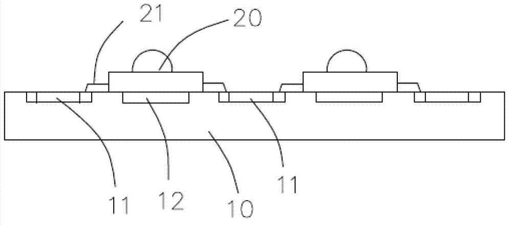 Substrate-free LED lamp and manufacturing method thereof