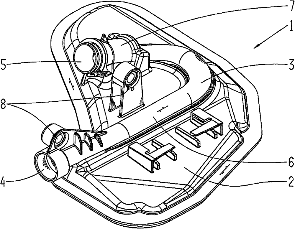 Filter upper bearing shell, filter and method for manufacturing filter upper bearing shell