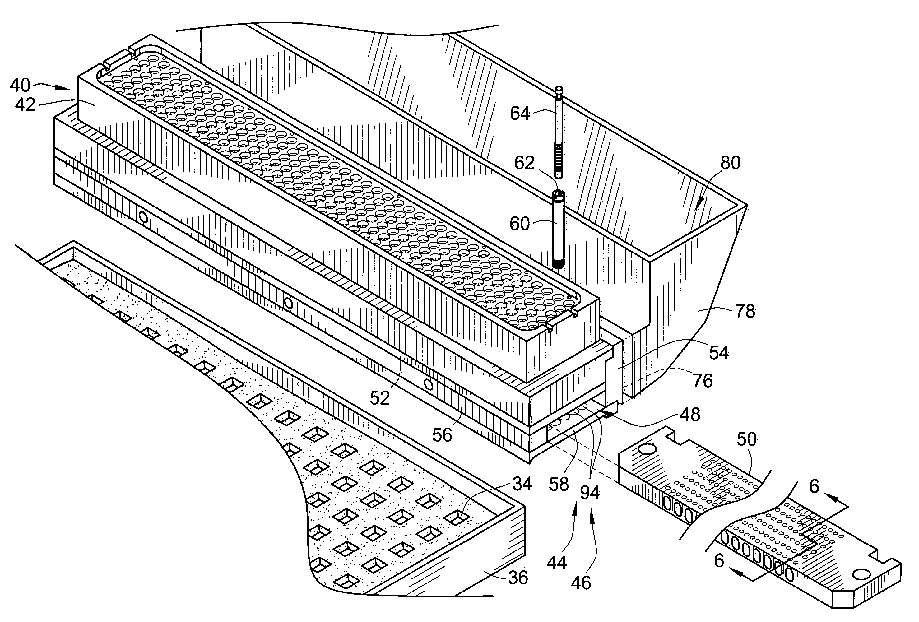 Depositor pump, having a modular valve apparatus, for manufacturing starch molded products such as candy