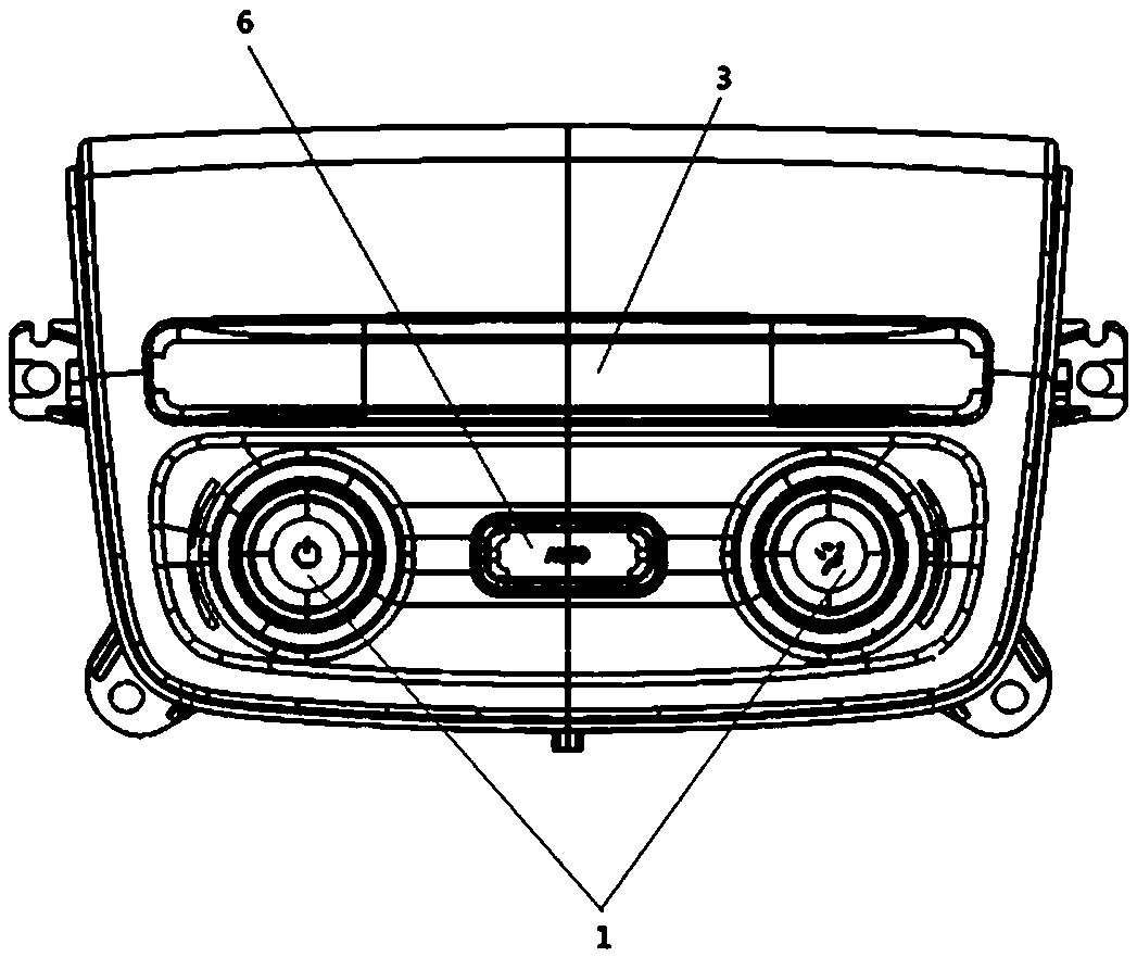 Automobile air conditioner controller panel mechanism