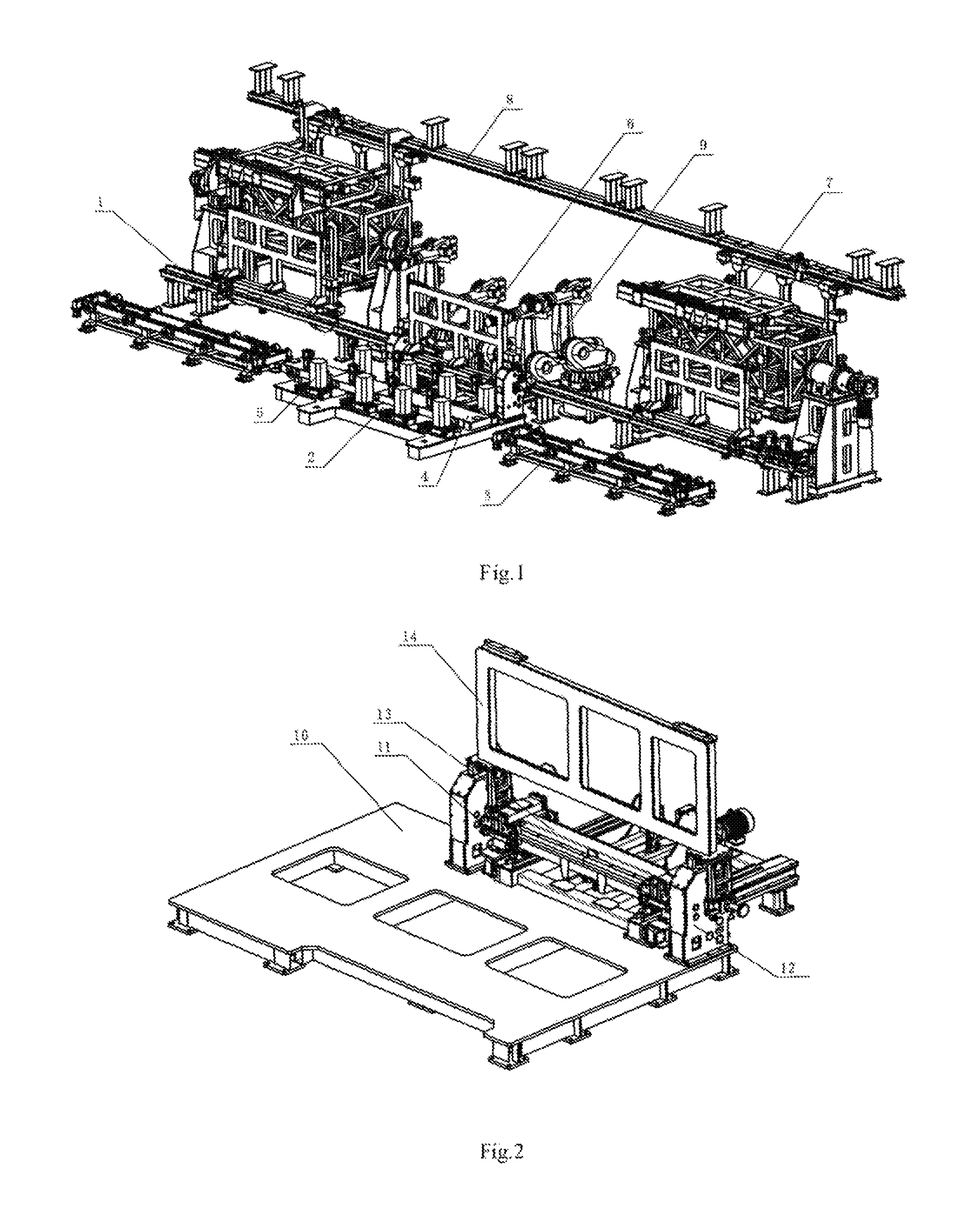 Multi-vehicle model collinear flexible framing system