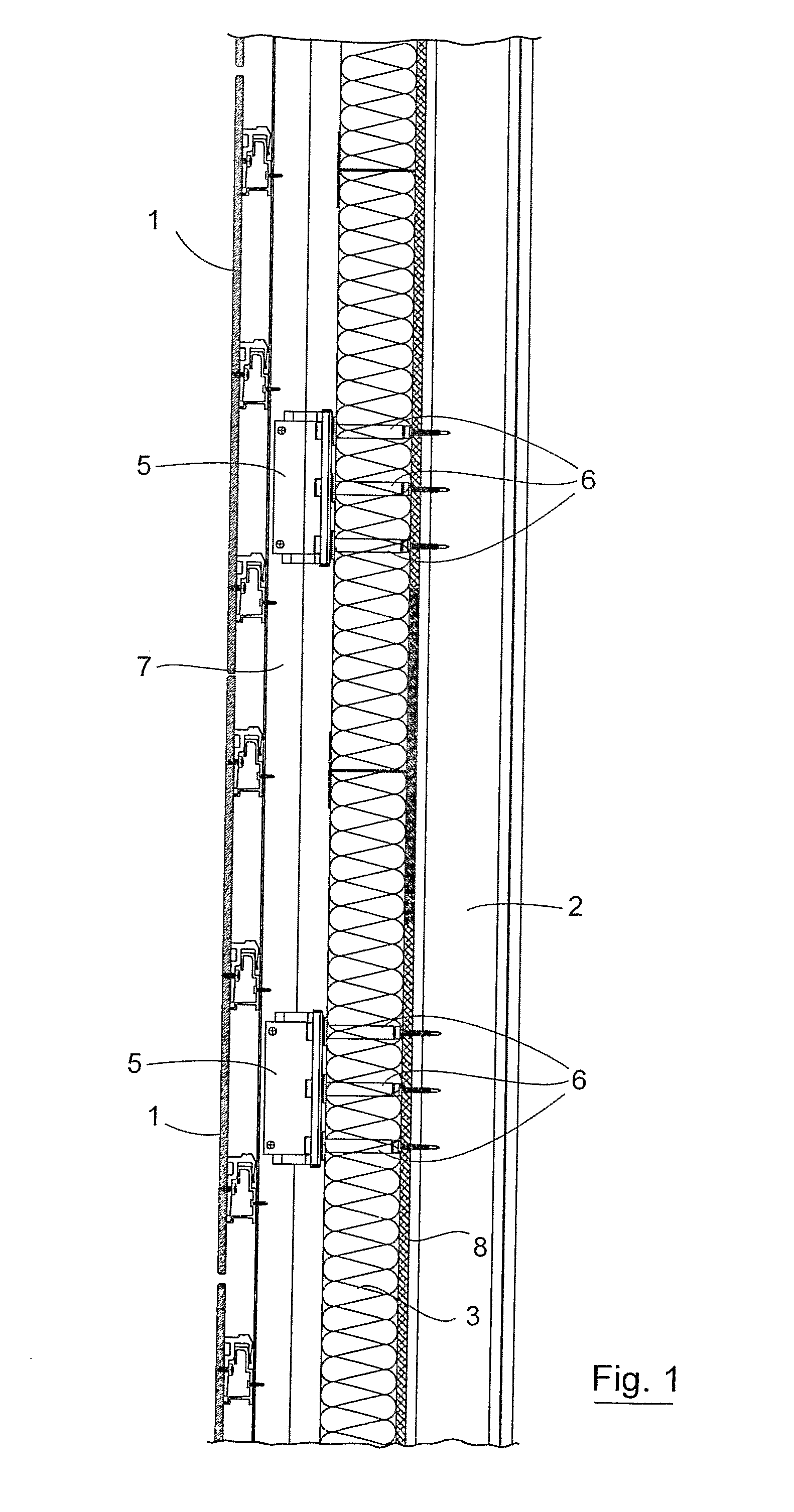 Support system for mounting building facade elements to a framework