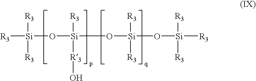 Cosmetic compositions containing a starch and an ester and the use thereof