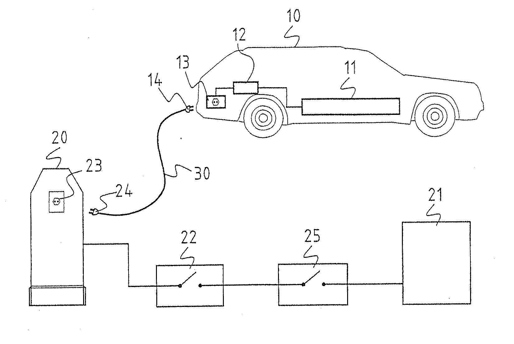 Charging Cable Connector for Connecting an Electric Vehicle to a Charging Station