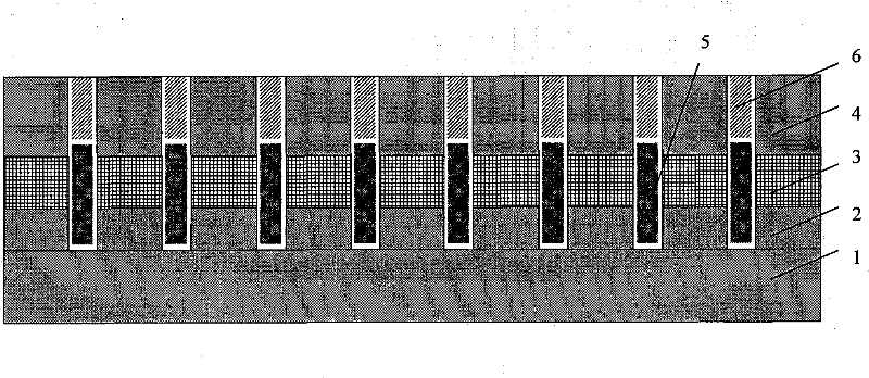 Preparation method for epitaxial diode array isolated by double shallow trenches