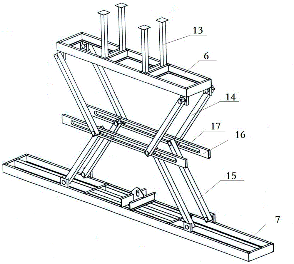 Hoisting machine for multiple components