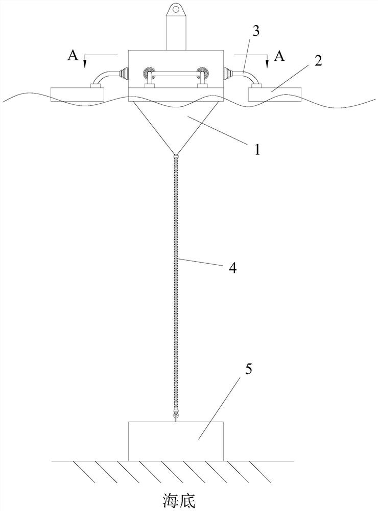 Closed type self-adaptive tide level swing plate wave power generation device