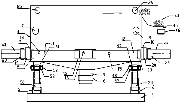 Lifting type air floatation structure for treatment of pickling sludge